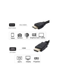 Resim mini hdmı kablo hdmı to mini hdmı 1080p 5metre kablo 
