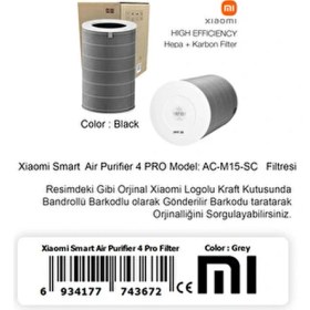 Resim Xiaomi Mi Hava Temizleyici Yedek Filtresi Mavi Renkli Yüksek Performanslı Aktif Karbon Filtre 