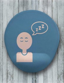 Resim Sleepy Oval Bilek Destekli Mouse Pad Mousepad 