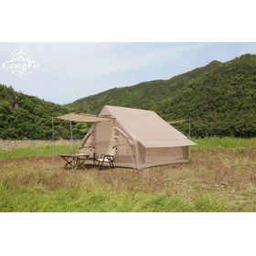 Resim Campfit Şişme Çadır – 300×210×190 cm 6m2 4-5 Kişilik Şişme Çadır Pompalı 