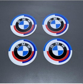 Resim Bmw 50.yıl Yapıştırma Jant Göbek Stickerı 60mm 