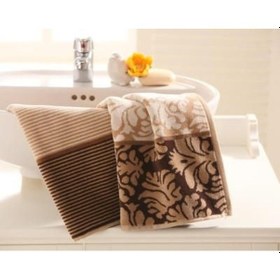 Resim Özdilek Damask Cızgılı Kahve Banyo Havlusu 100 150 Kahve 