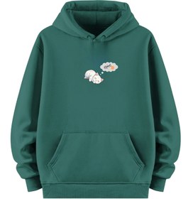 Resim Saksafon Kedo - Regular Hoodie - Yeşil / M 