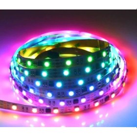 Resim Hazarled 12 V WS2811 ARGB Adreslenebilir Pixel Şerit Led IP20 Metrede 60 Led 1M 