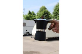 Resim Feyza Design 6'lı Mokapot Bigg Coffee Italyan Filtre Kahve Makinesi, Alüminyum, Hafif ve Dayanıklı 