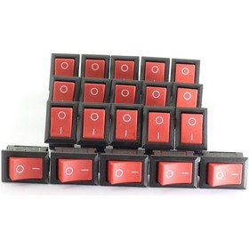 Resim Aç Kapa Anahtar On Of Switch Pano Tipi Kırmızı Anahtar 10 Adet 