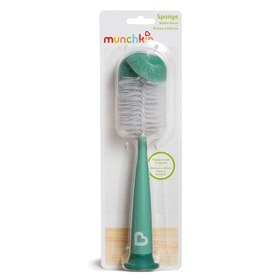 Resim Munchkin Bristle Sünger Uçlu Bebek Biberonu Temizleme Fırçası Yeşil 