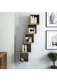Resim Variant Variant Box Duvar Rafı - Ceviz 