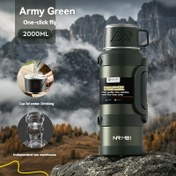 Resim NRMEI 2000ml Büyük Kapasiteli İzoleli Seyahat Bardağı - Dayanıklı 304 Paslanmaz Çelik, Tek Tıklamayla Kapak Açma, Taşınabilir Taşıma Sapı ile, Dış Mekan ve Seyahat Kullanımı için Mükemmel, Dış Mekan Hidrasyon | Modern Seyahat Bardağı | Dayanıklı İnşaat, Seyahat Bardağı 