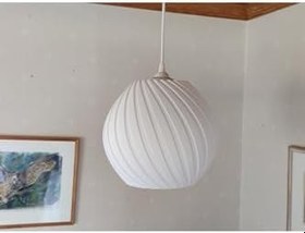 Resim Modern Spiral Beyaz Tekli Avize - Salon, Yatak Odası ve Mutfak İçin LED Uyumlu Sarkıt Lamba 