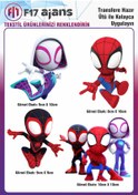 Resim F17 Ajans Ütü Ile Yapışan Tekstil Dtf Baskı Görseli Spidey Ve Arkadaşları 4'lü Set 