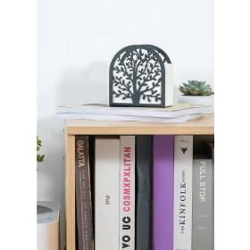 Resim Decorelax Hayat Ağacı Temalı Siyah Metal Peçetelik 
