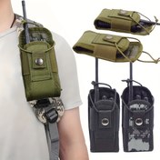 Resim Taşınabilir Taktiksel Molle Radyo Kılıfı, Avcılık ve Tırmanış için Walkie Talkie Bel Çantası, Taşınabilir İnterfon Kını - Bel Depolama Çantaları İçin Mükemmel 