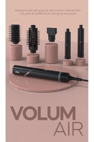 Resim Sinbo SHD-1720 - Volum air 5 In 1 Bldc Katlanabilir Air Saç Kurutma Ve Şekillendirme Cihazı Siyah 