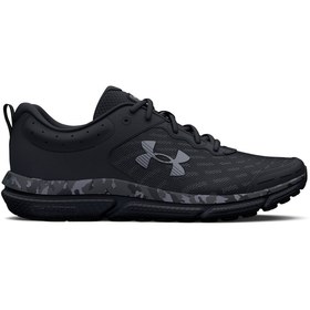 Resim Under Armour Charged Assert 10 Camo Erkek Siyah Koşu Ayakkabısı 