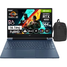 Resim Hp Victus 16-S0022NT Amd Ryzen7 7840HS 64GB Ddr5 Ram 1tb SSD 6gb RTX4050 16,1 Inç 144Hz IPS Fhd Freedos Taşınabilir Bilgisayar 77Z588EA08+ZETTAÇANTA 