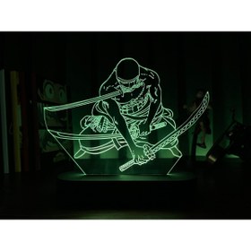 Resim Genel Markalar Roronoa Zoro Anime Masa Lambası, Renkli ve Şık Dekorasyon Parçası 