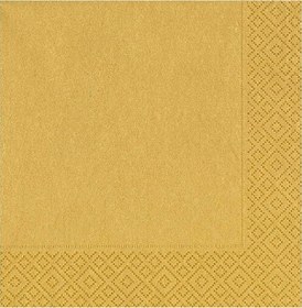 Resim Peçete. Altın - 33 x 33 CM - 20 Adet 