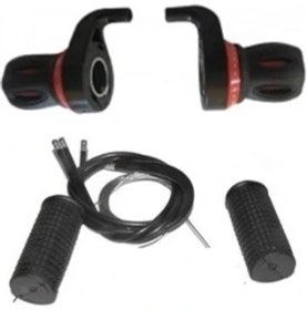 Resim Seven Kardeşler Bisiklet Vites Kolu Koldan Kırmızı Saıguan Takım 