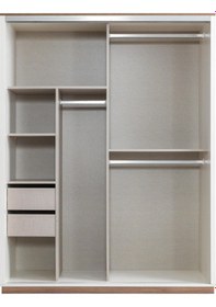 Resim Efsane Sürgülü Aynalı Elbise Dolabı Gardırop 165x60x214 