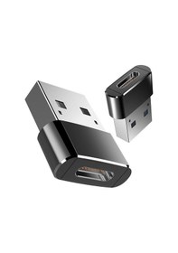 Resim Usb 2.0 To Type-C Dişi Dönüştürücü Adaptör Çevirici Siyah 