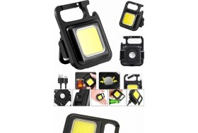 Resim MiraLive Işıldak USB Şarjlı Cep El Feneri Taşınabilir Mini LED Işık Çok Fonksiyonlu 