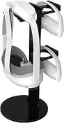 Resim Aokicase VR Stander Meta Quest Pro / Pico 4 / Oculus Quest için 2 Cam Duvar Depolama Tutucu Stand Sap Duvara Monte Depolama Kulaklık VR Gamepad Controller Travel(siyah) V02 