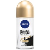 Resim Nivea Black & White Invisible - İpeksi Pürüzsüzlük Roll On Deodorant 50ml 