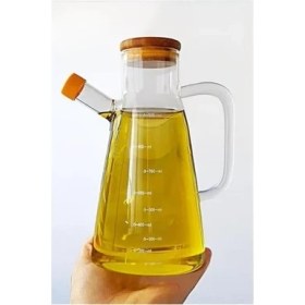 Resim NessiWorld Borosilikat Cam 900 Ml. Yağdanlık 