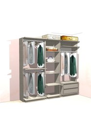 Resim Kenyap Plus 817503 Flexi Kapaksız Giysi Dolabı 220 cm Coton Bej 