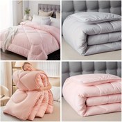 Resim Tek Kişilik/Çift Kişilik Kullanıma Uygun, Makinede Yıkanabilir, Yatak Odası, Yurt Odası ve Noel Tatili Hediyesi İçin Uygun, Yüksek Esneklik Dolgulu, Tüm Mevsimler İçin Ultra Yumuşak Kapitone Yorgan Kılıfı/Kalın Yorgan 