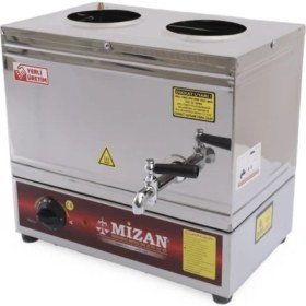 Resim mizan Çay Semaveri Çay Kazanı 19LT Elektrikli 2 Hazneli (Demlik Dahil Değildir) 