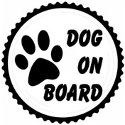 Resim Dog On Board Tasarım Sticker 40 X 40 Cm 