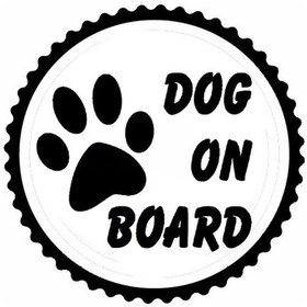 Resim Dog On Board Tasarım Sticker 40 X 40 Cm 