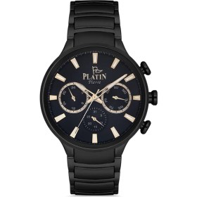 Resim Platin Pierre HDS-PL-1072GA-G2 Çelik Kordon Fonksiyonları Aktif Erkek Kol Saati 