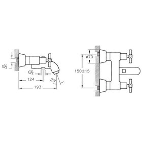 Resim Artema A40868 Juno Banyo Bataryası Krom 