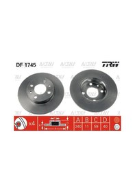 Resim 46403960 Fren Diski Tempra-tıpo 90-96 / Doğan Slx 00 / Ön Düz 2 