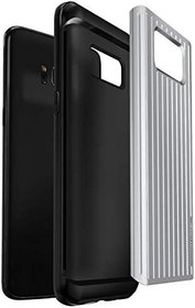 Resim Vrs Design Vrs86098 Galaxy S8 Waved Hard Drop Kılıf, Arka Kapak Satin Silver 