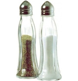 Resim Paşabahçe Black &Amp: White 2'li Metal Kapaklı Cam Tuzluk Bibe 