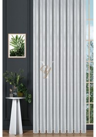 Resim Çelik Tül Perde V-ekru Ekru 
