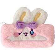 Resim Elmpaly Pembe Büyük Kapasiteli Sevimli Plüş Tavşan Kalem Kutusu Bilek Kayışlı pembe 