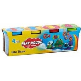 Resim Lüks Özen Oyun Hamuru 4 Lü Büyük Boy 490gr L-544 Çok Renkli 