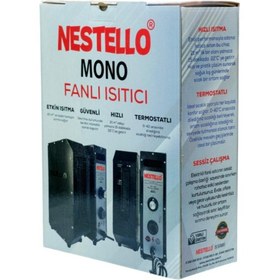 Resim nestello elektrikli ısıtıcı, üç kademeli ayar, sessiz fanlı ısıtıcı, mono fanlı ısıtıcı sistemi 