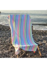 Resim Pamuklu Ponponlu Neon Peştamal Havlu 150x80 Cm 