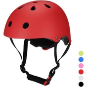 Resim Lemestar Kızak, Bisiklet Ve Sporlar İçin Kırmızı Çocuk Kaskı - Ayarlanabilir 11 Havuzlu Abs+eps Koruyucu S Boy: 52-54cm 
