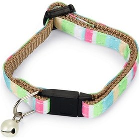 Resim Beeztees Yavru Kedi Boyun Tasması, Zilli, Yeşil, 16-32cm 