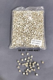 Resim Genel Markalar Prestij Boncuk Gümüş Rengi Metal Kasalı Dikme Beyoğlu Taşı (1 PAKET) Ss 25 1440 Adet 
