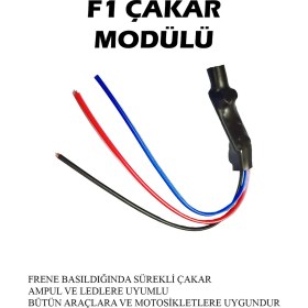 Resim Mod10 F1 Çakar Modülü Fren Stop Lamba Sürekli Çakar 12V 