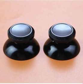 Resim Siyah-jcd 2 Adet Renkli Alüminyum Metal 3d Analog Thumb Çubuk Kavrama Mantar Joystick Kap Xbox 360 Gamepad Denetle 