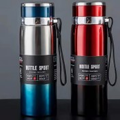 Resim 33.81oz Paslanmaz Çelik İzoleli Su Şişesi - Büyük Kapasite, Dış Mekan Sporları ve Kamp için Dayanıklı, Mat Bitiş, 316 Paslanmaz Çelik, İçecekleri Sıcak veya Soğuk Tutuyor, Yürüyüş ve RV Aksesuarları için Mükemmel, Hidrasyon | Şık Su Şişesi | Dayanıklı Yapı 